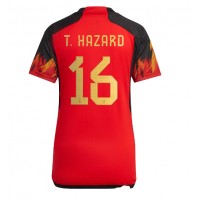 Maglie da calcio Belgio Thorgan Hazard #16 Prima Maglia Femminile Mondiali 2022 Manica Corta